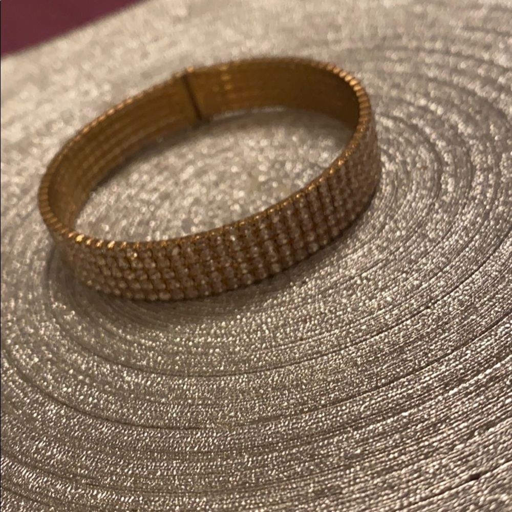 Gold crystal bracelet